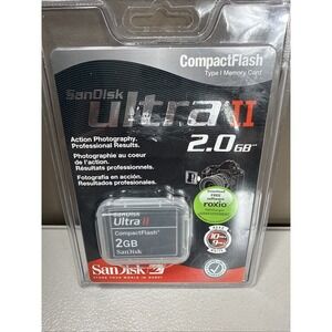 SanDisk ULTRA II 2.0 GB SD Card SDSDH2048901 Factory Sealed NEW Photography Disc